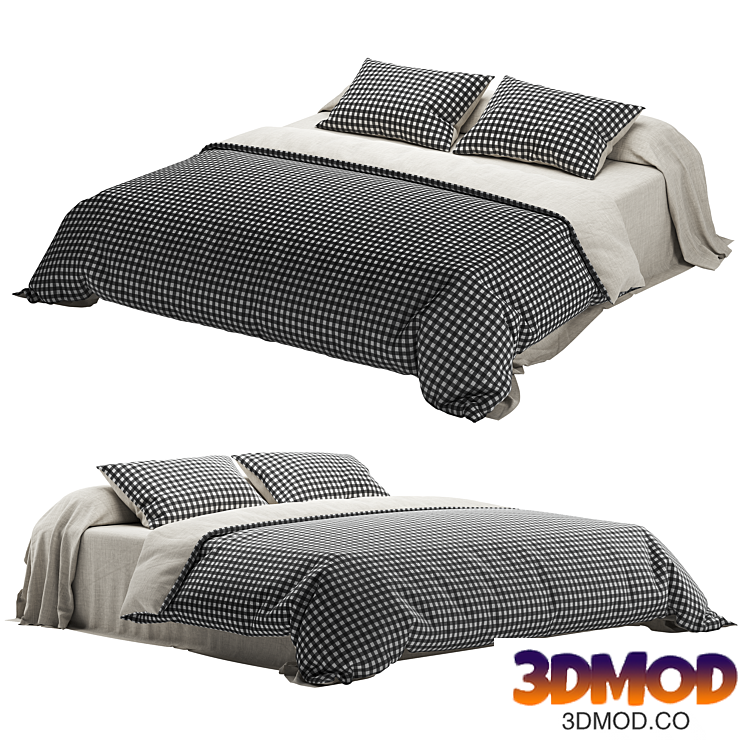 Zara Home checkered bed linen