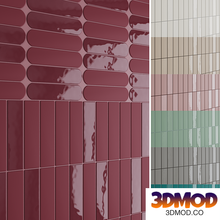 Wall tile collection WOW Grace, 7 colors