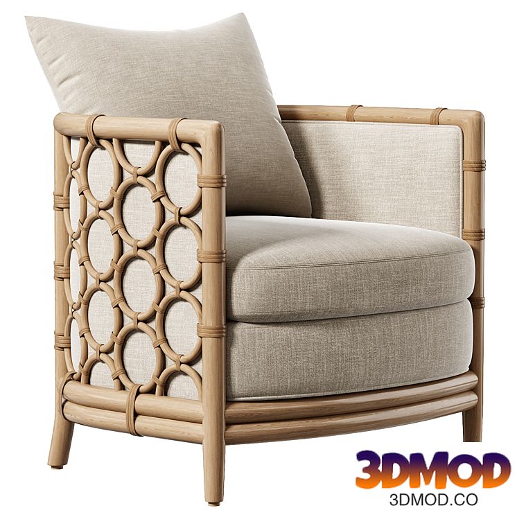 McGuire Furniture MCA80 Barrel Lounge Chair Laura Kirar