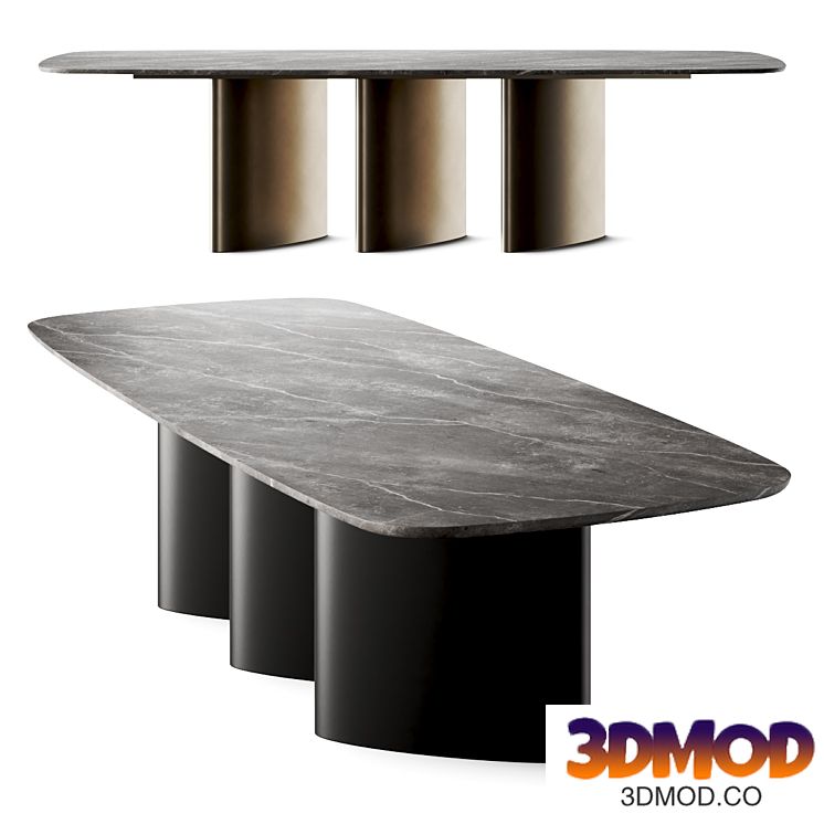 Bonaldo Louver Marble Dining Table