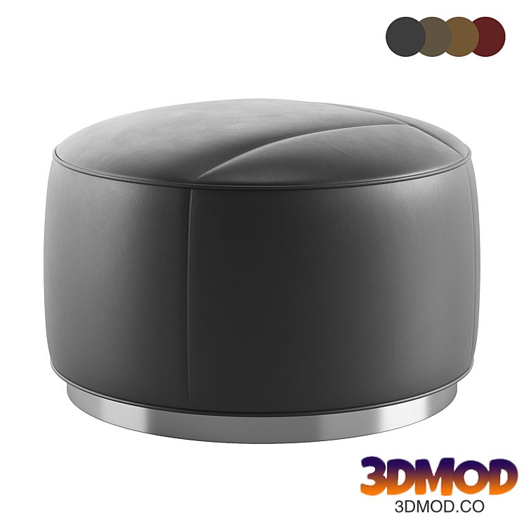 Yves Round Pouf 03 by Minotti
