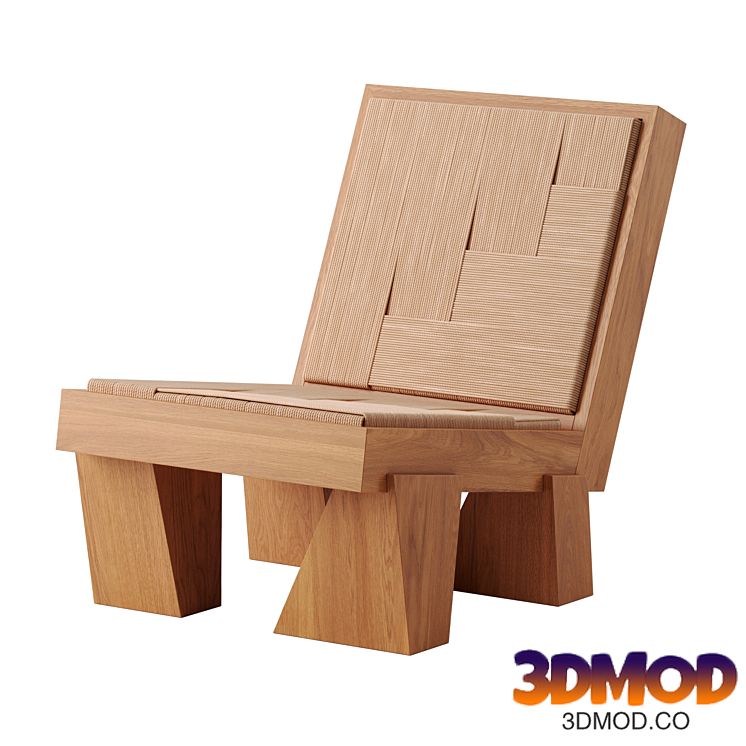 Block Lounge Chair by Heaps and Woods