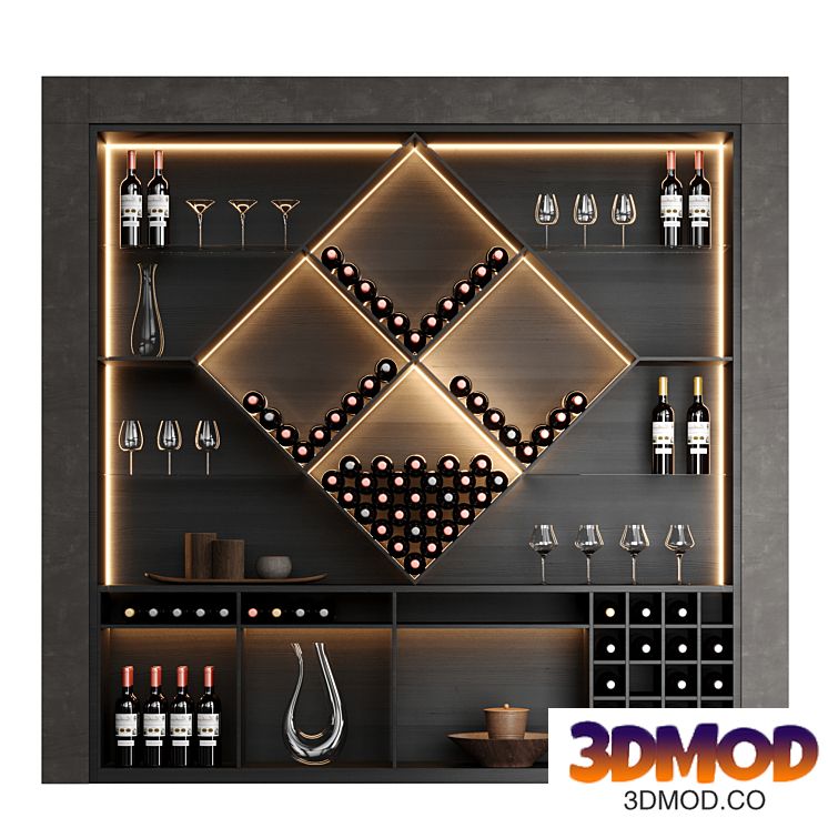 Wine rack for home or restaurant