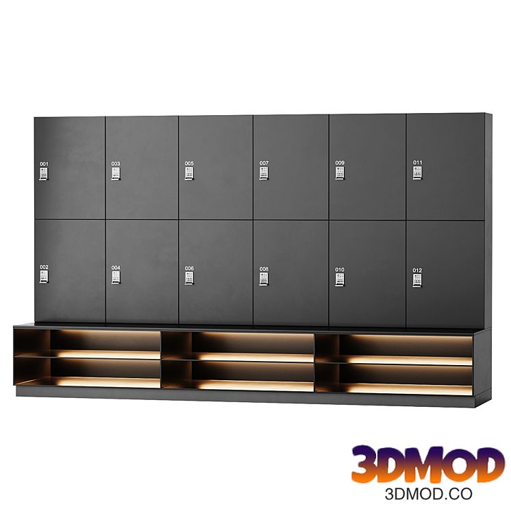 Lockers for gym changing rooms
