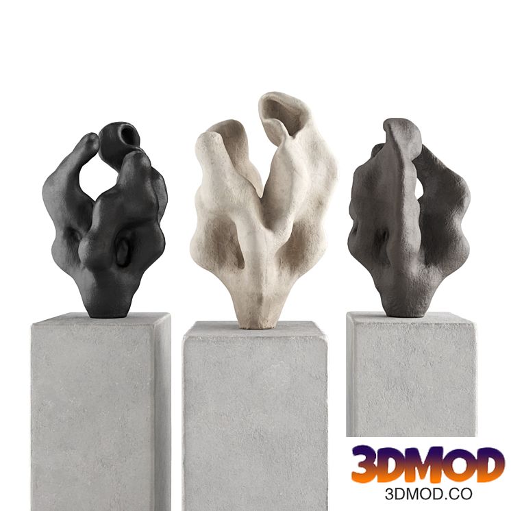 Abstract Coral art sculpture