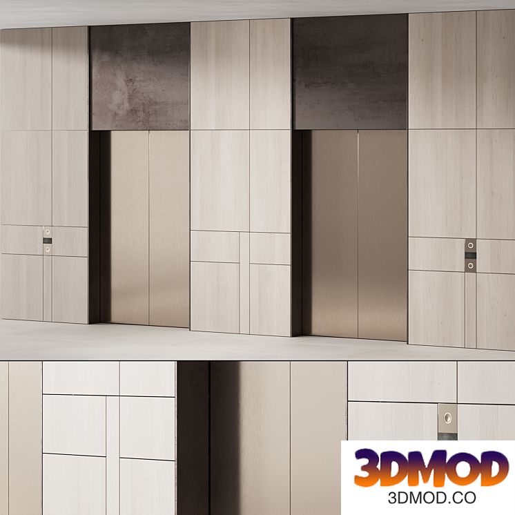 535 elevator lobby design in 2 options 01