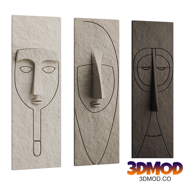 3D Decorative mask panel