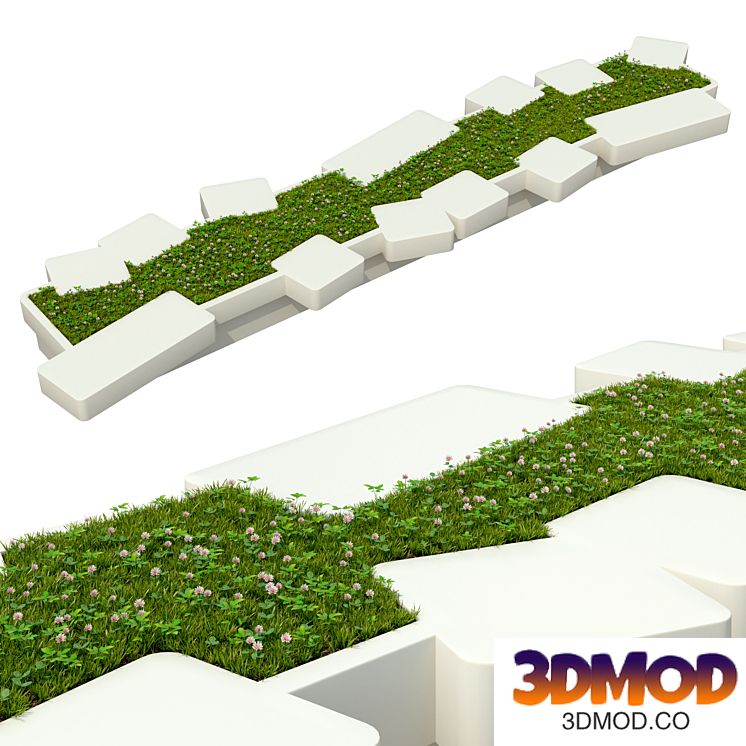 Bench-flowerbed