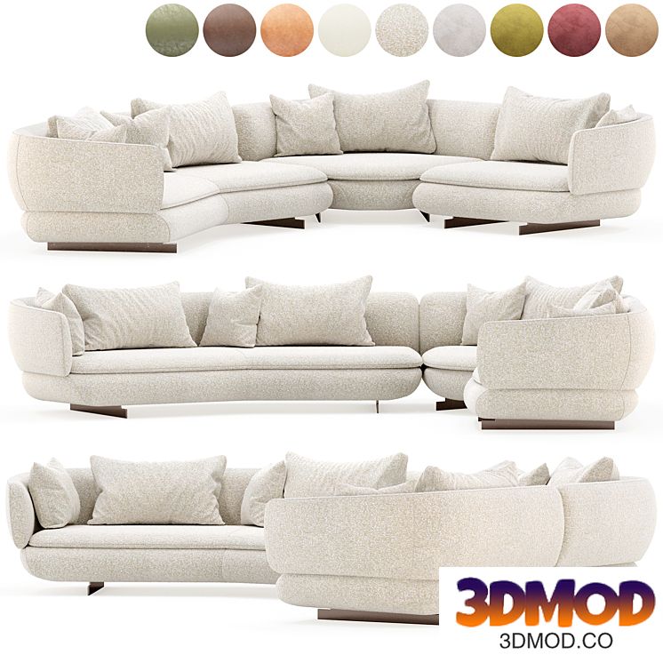 Sofa from Minotti factory, series Vivienne_Set 3