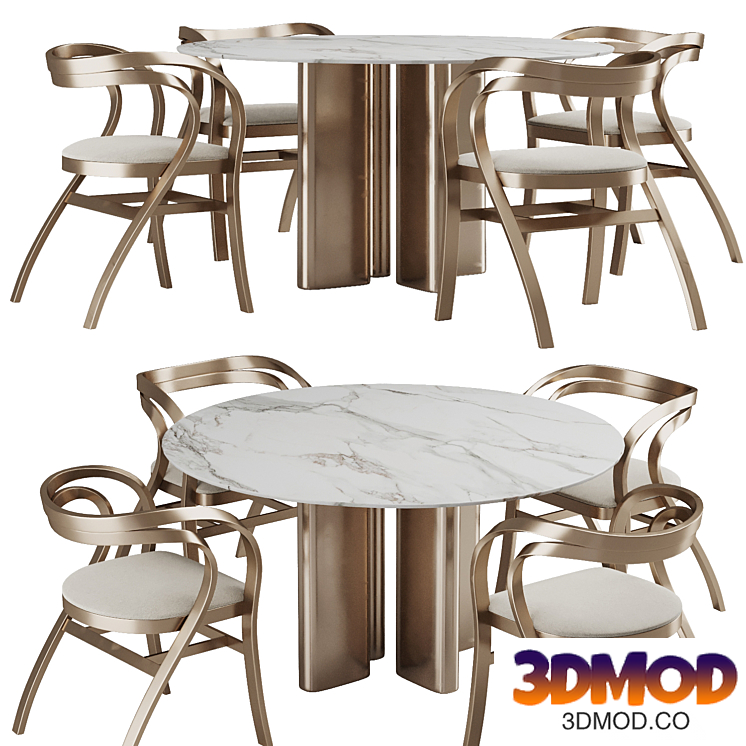 Dining chair and table282