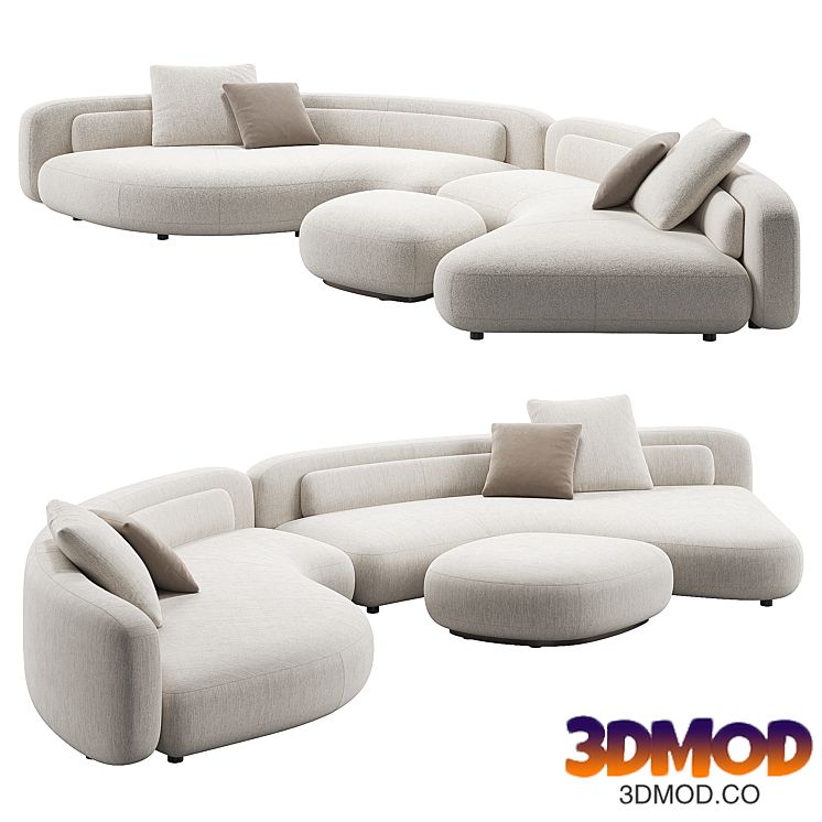 Bezier Sofa 01 by Minotti