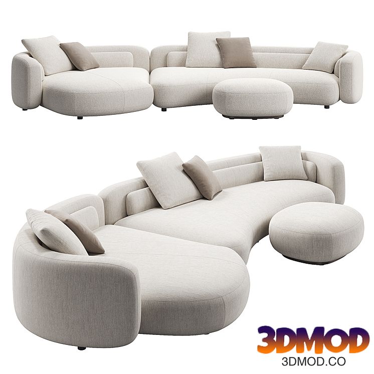 Bezier Sofa 03 by Minotti