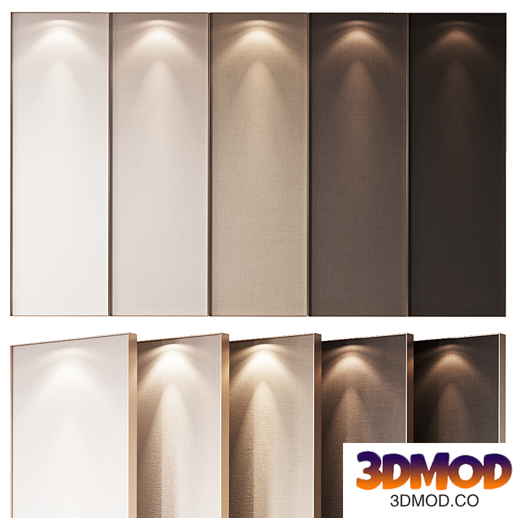 Wall panel with fabric GRADIENT