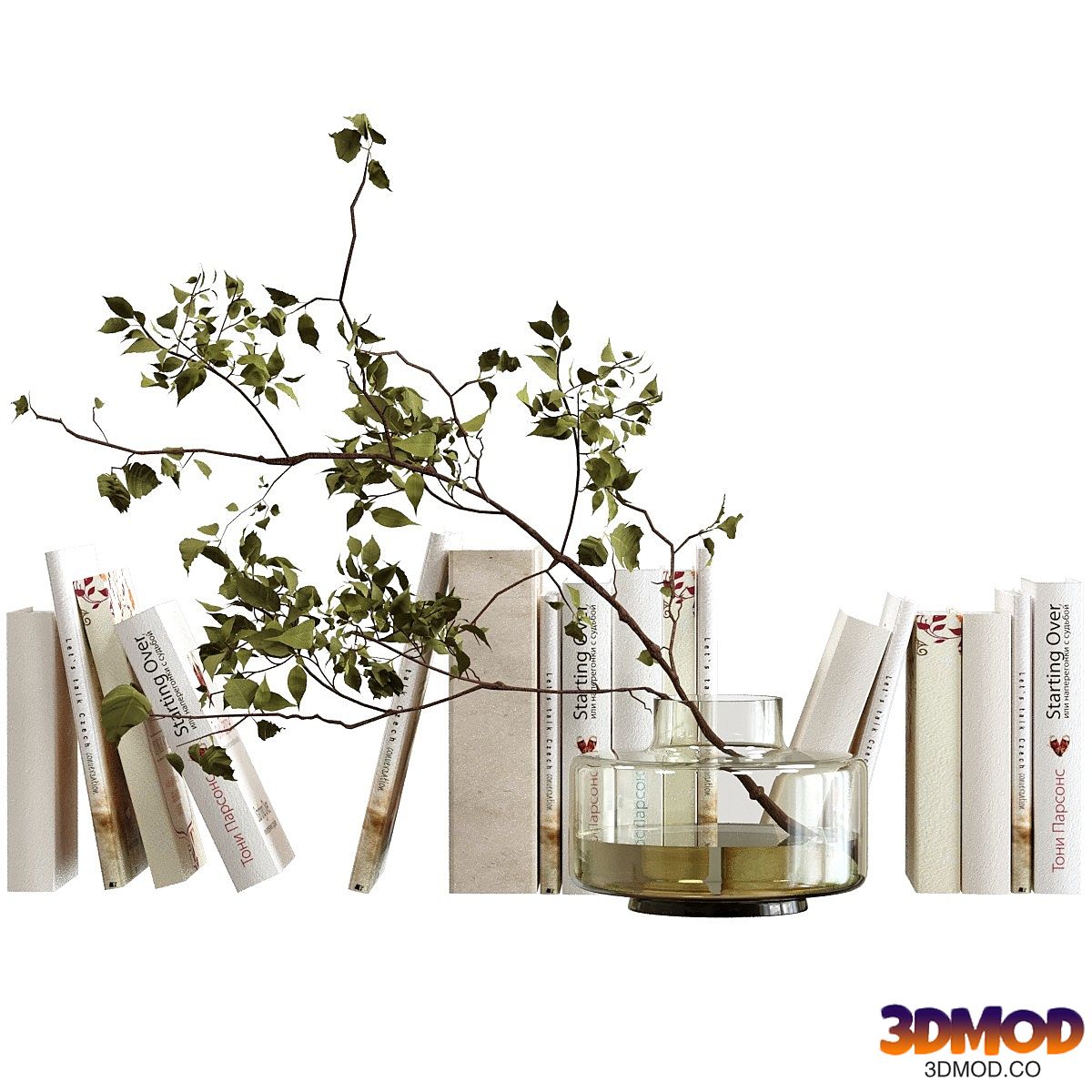 Decorative set with books
