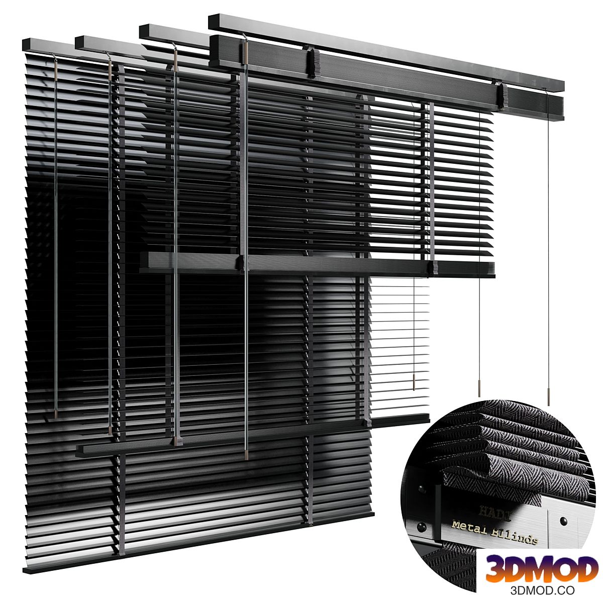 Metal Blinds black 1500 in 35mm v2