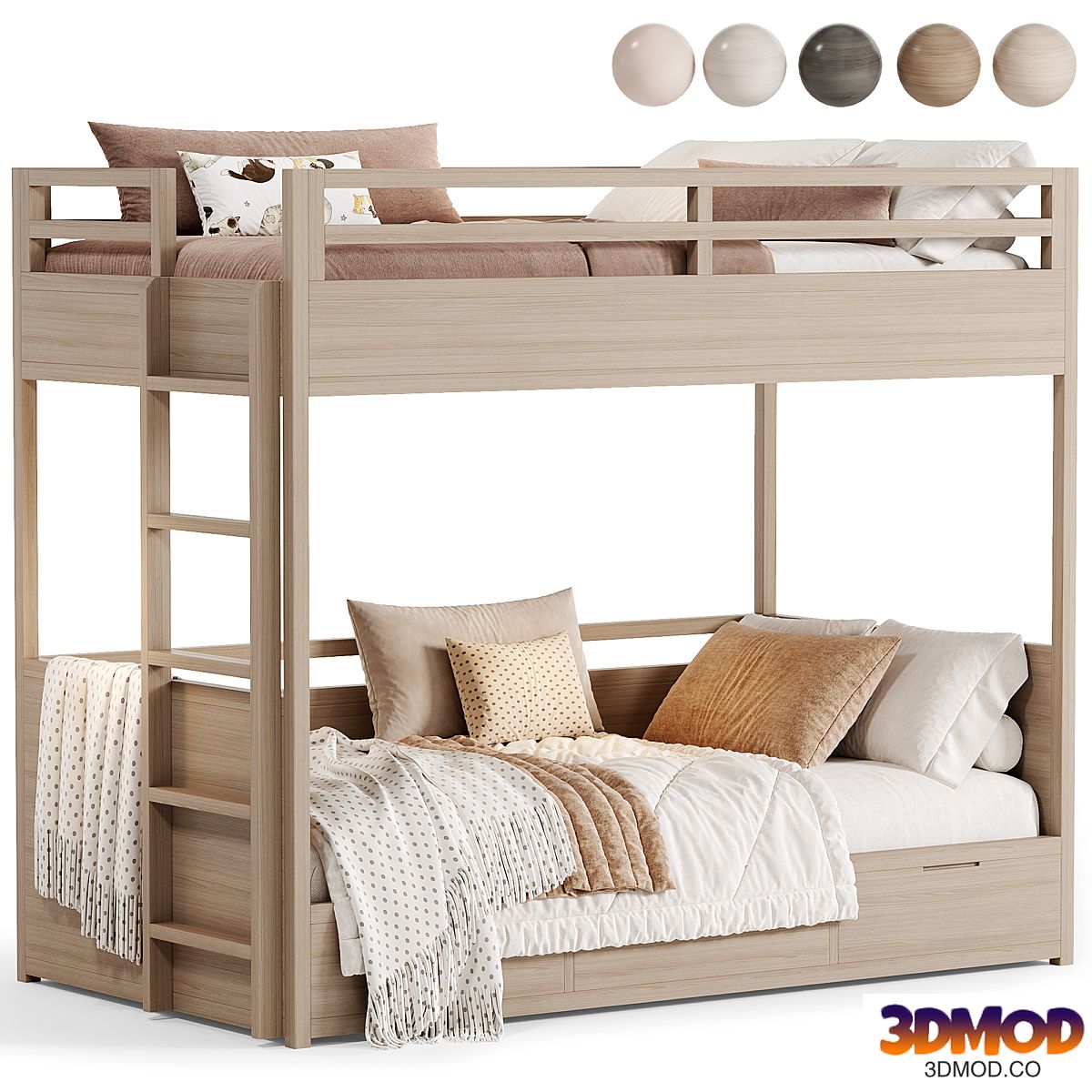 Laguna Storage Bunk Kids Bed