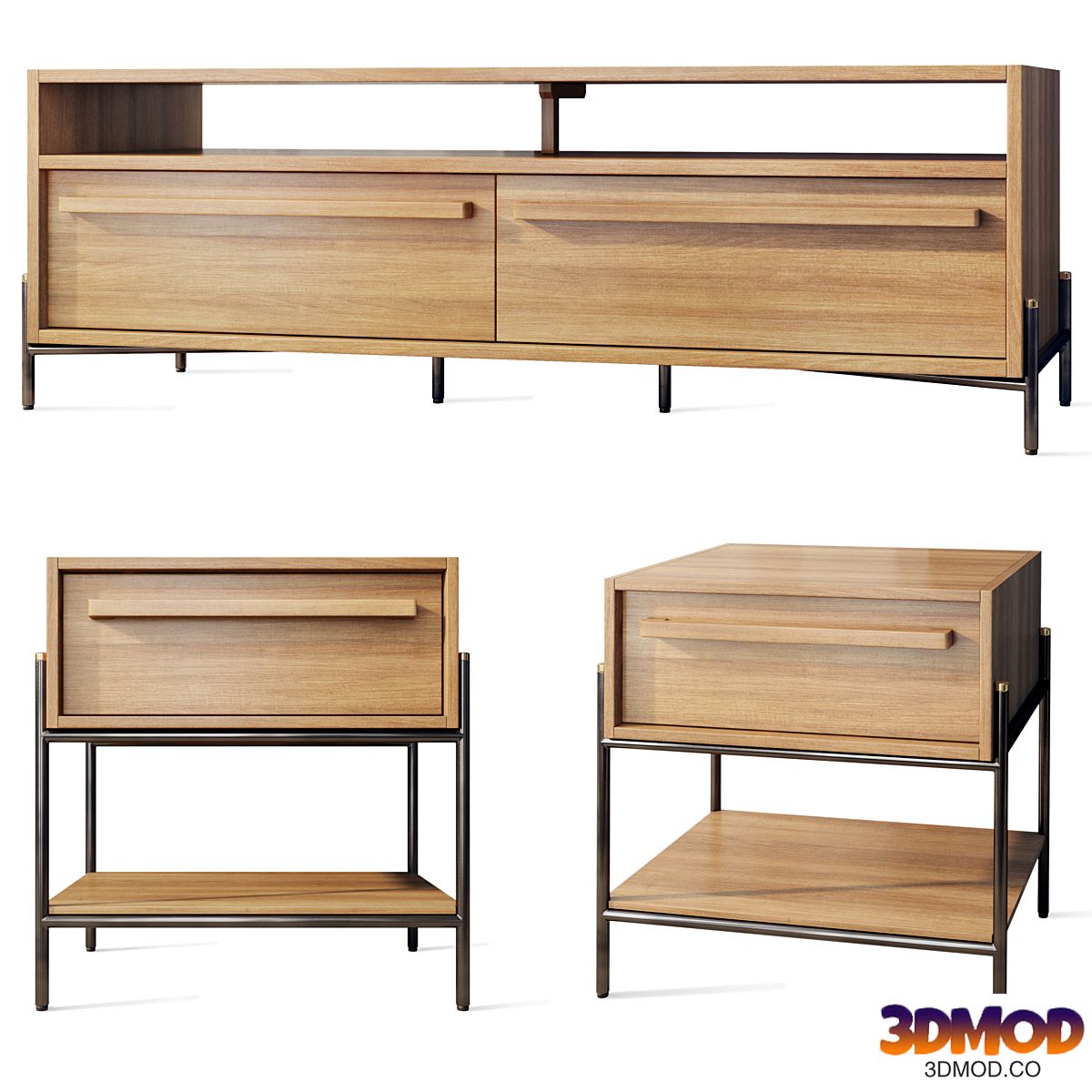 Tv stand sideboard nightstand Outline Teak House