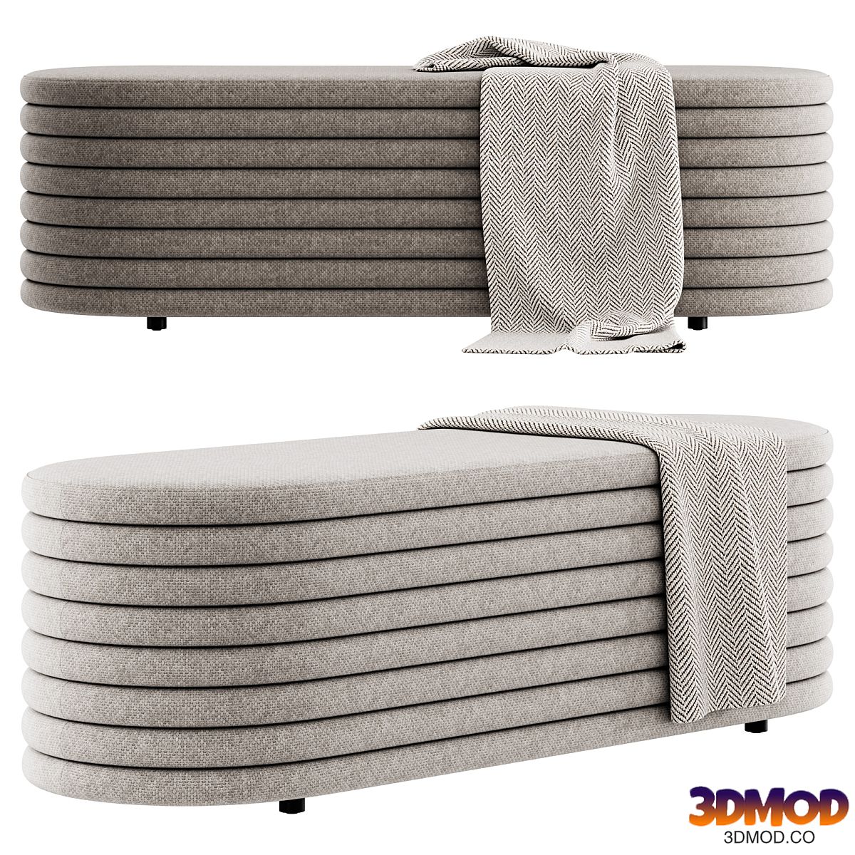 Rialto storage bench by cb2