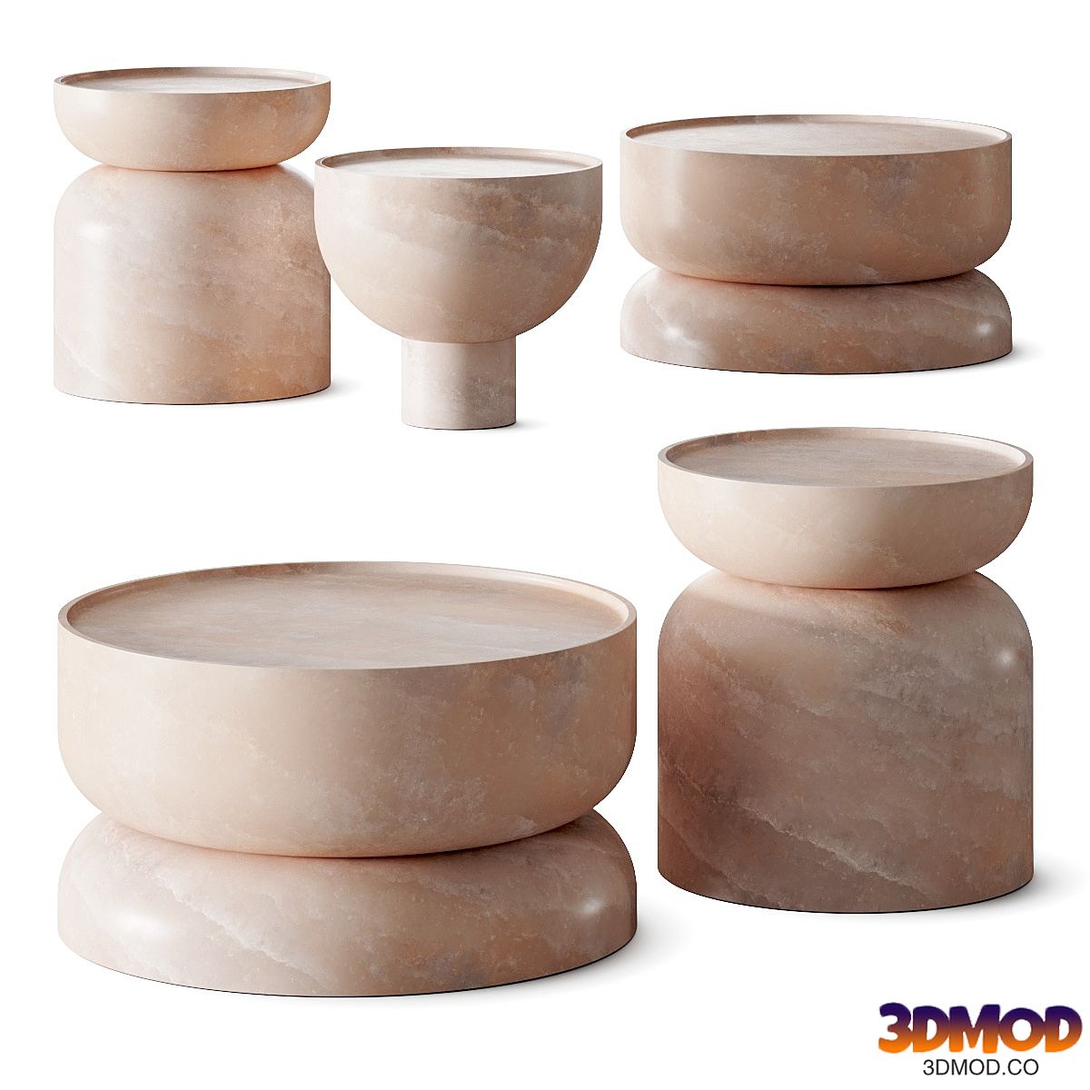 Francesco Balzano Intero III Side Tables