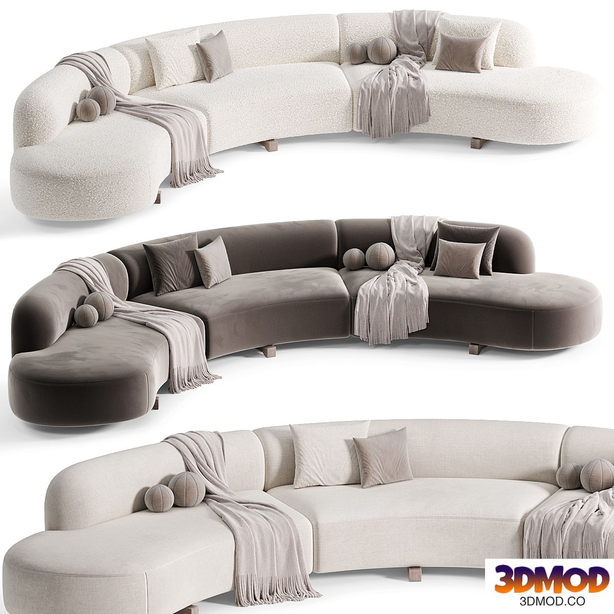 LOLA Sofa Vao Curved Sofa 02 By Artipieces