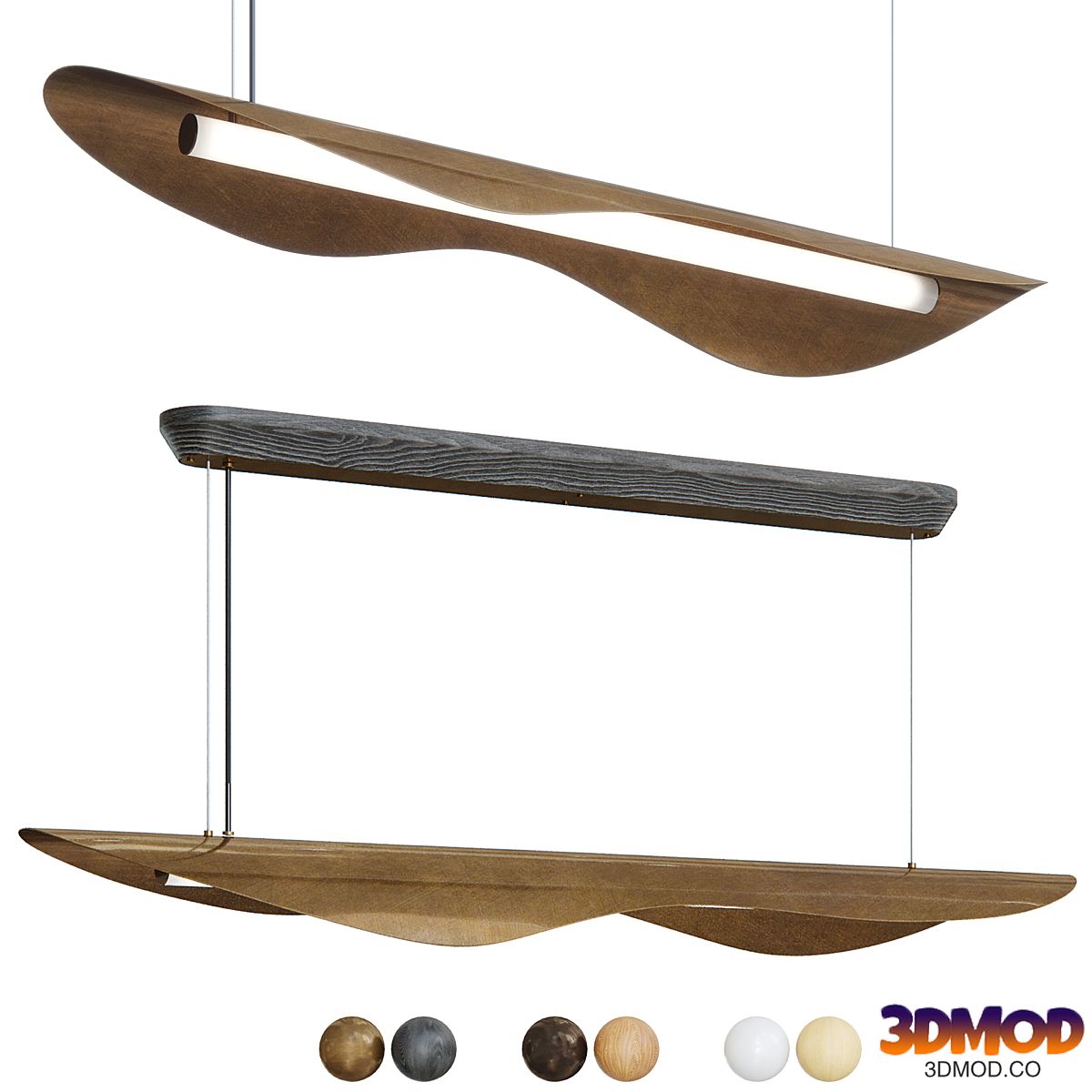 David Shaw X Nightworks Duet - Large Pendant Light