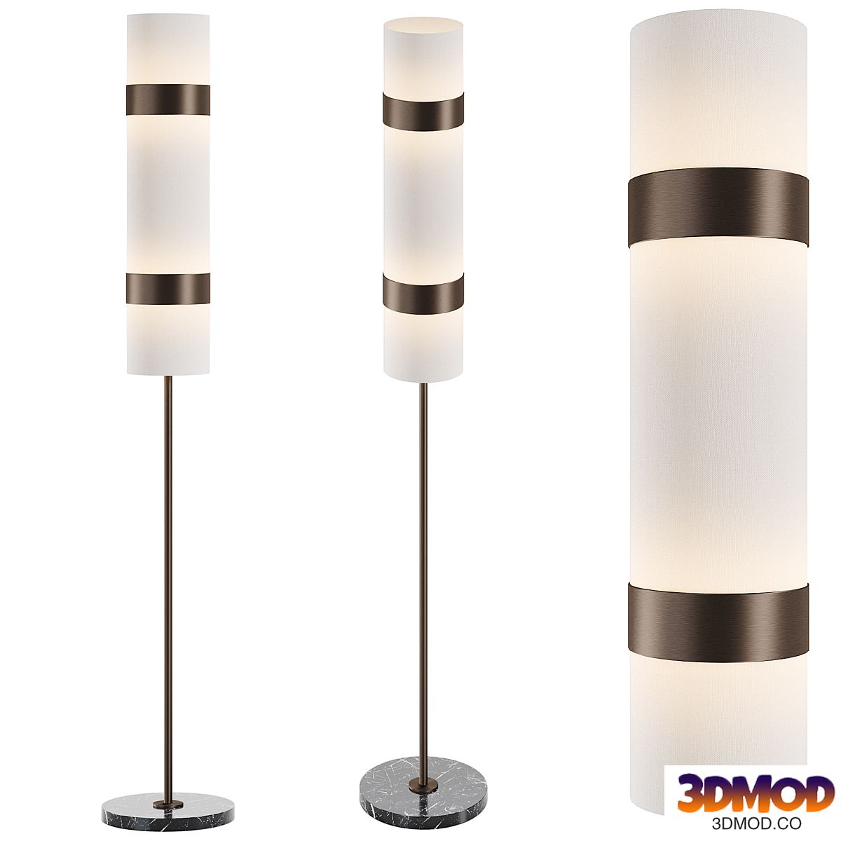Black Rooster Decor - Diwan Floor Lamp