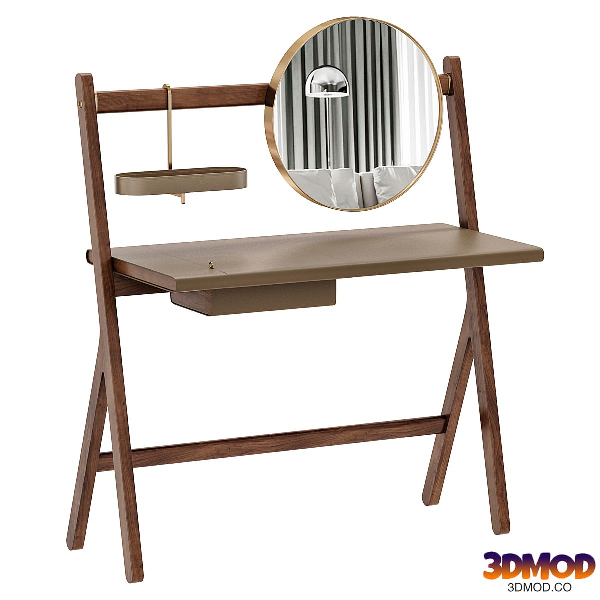 Ren dressing table by Poltrona Frau