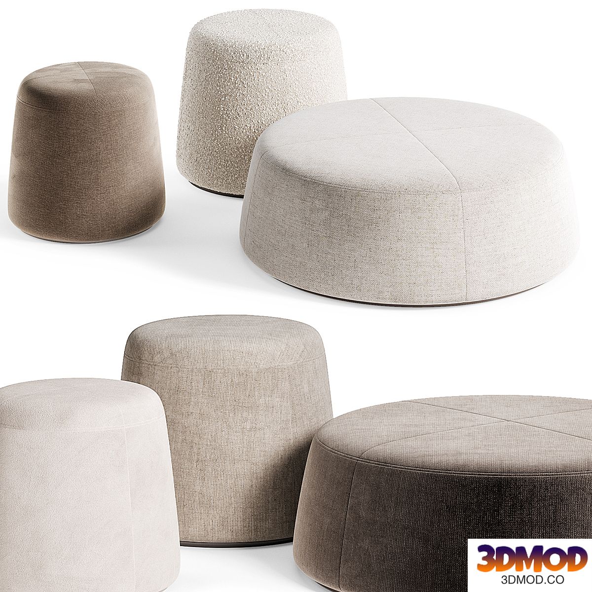 Pouf Bonbon Modern By Como
