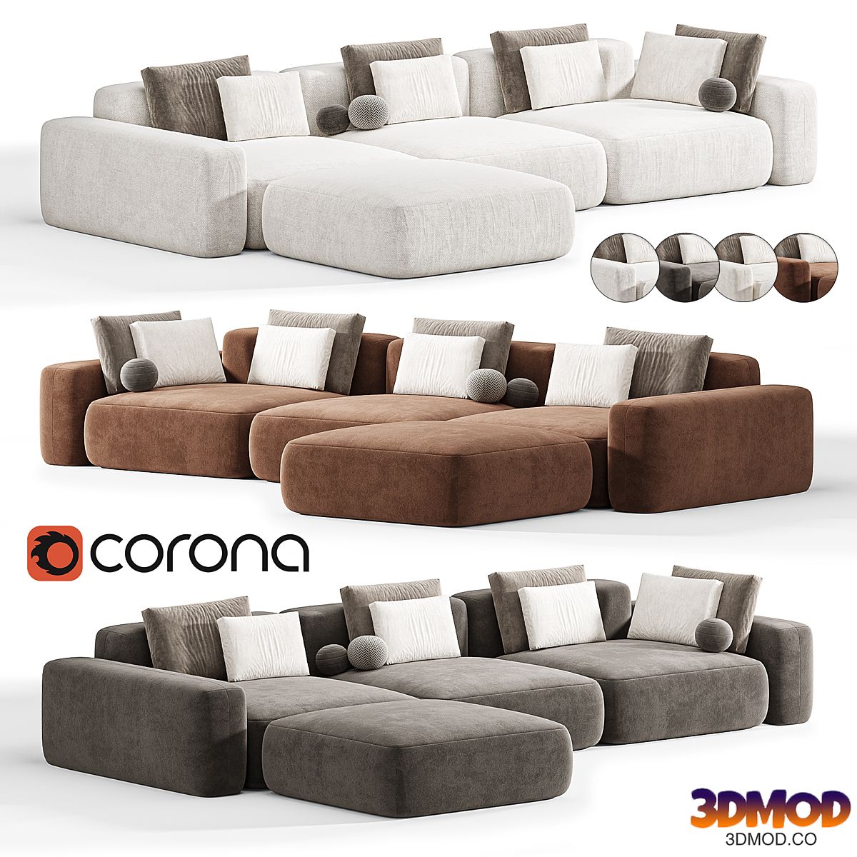 Modular sofa Bon One 10