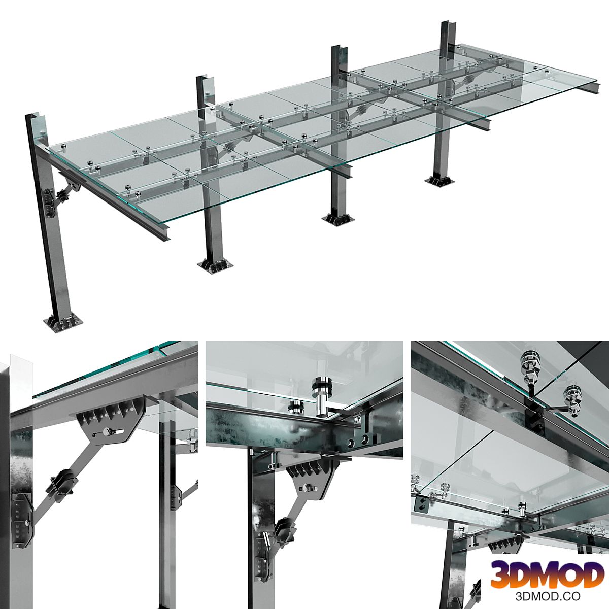 GLASS CANOPY NO13 ( CAR PARKING GLASS CNOPY)