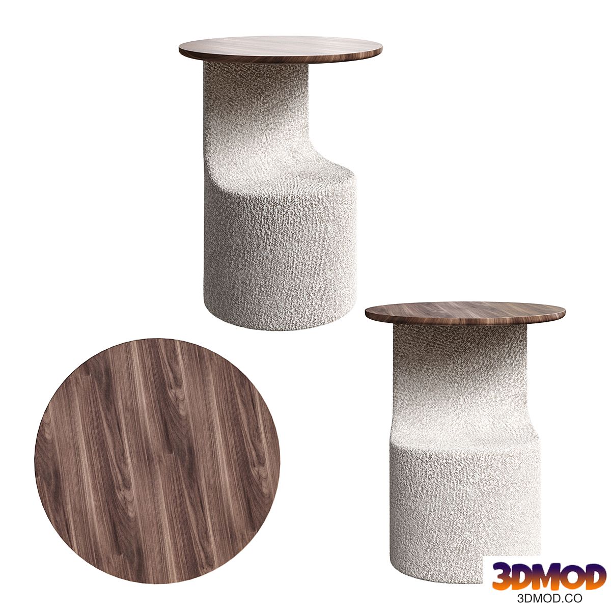Hippo Walnut Side table
