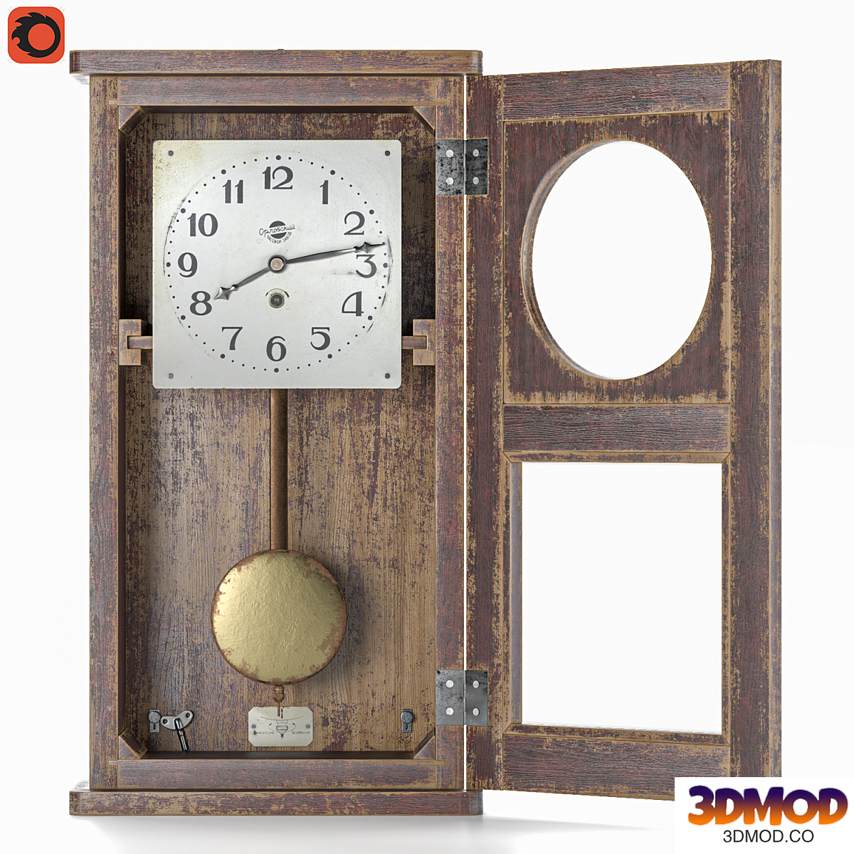 Wall clock Orlovsky watch factory
