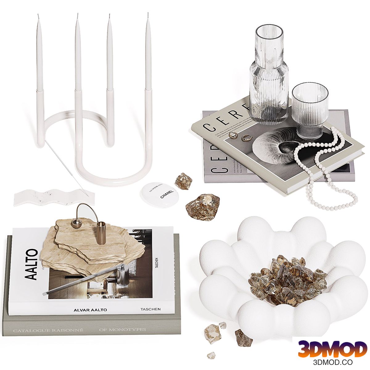 Decorative Set 009 Bloom Vase