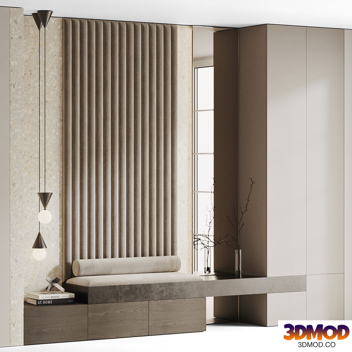 Entrance group with soft panels