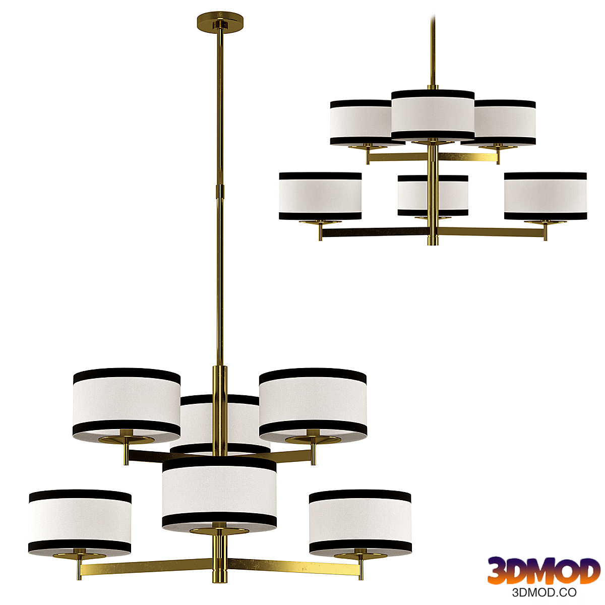 Chandelier Visual comfort Walker Medium