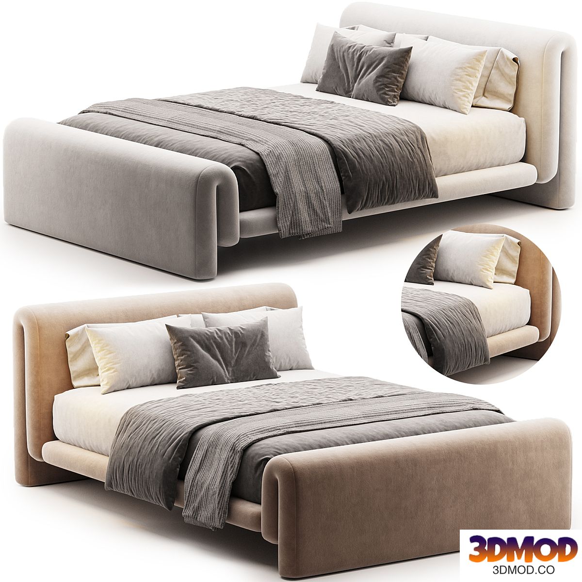 Mitchell Bed Surrey Camel