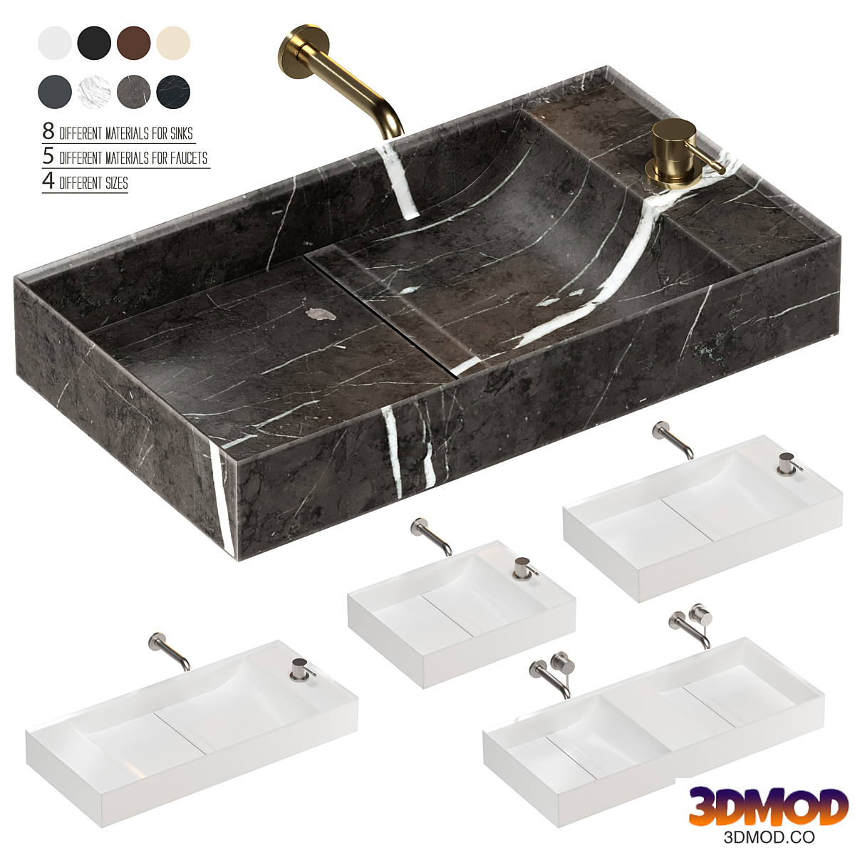 INBANI PARAL washbasins set