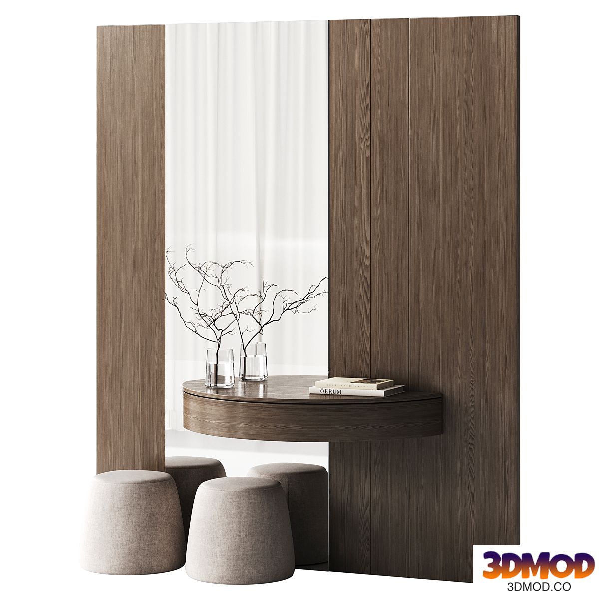 The hallway area is in a minimalist style 2