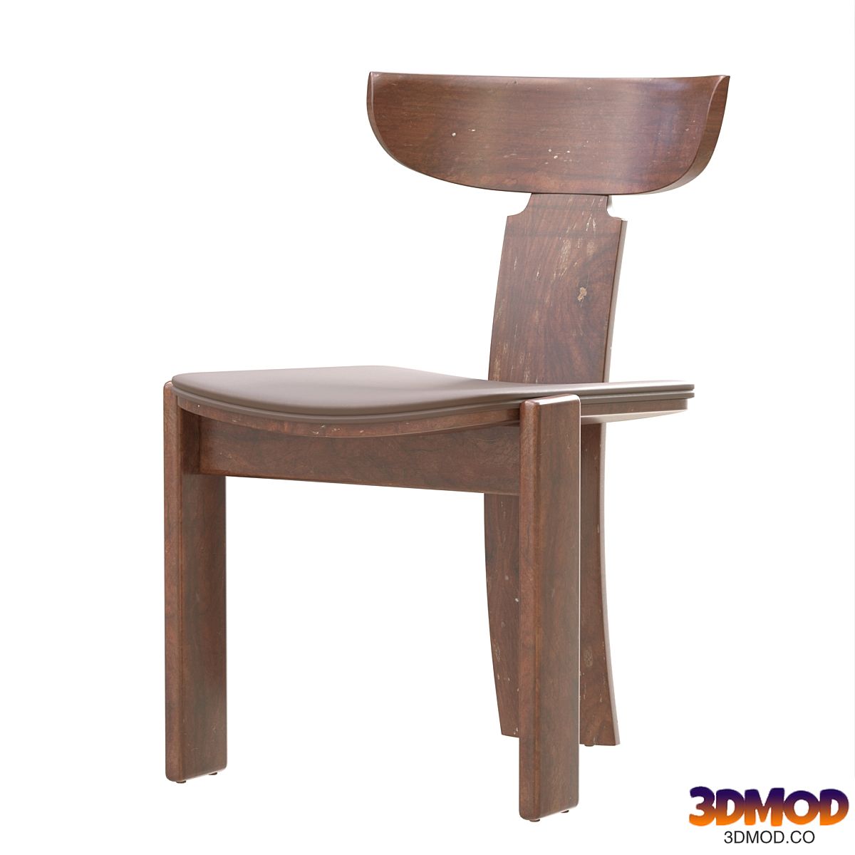 Purist Brutalist Monk Dining Chair
