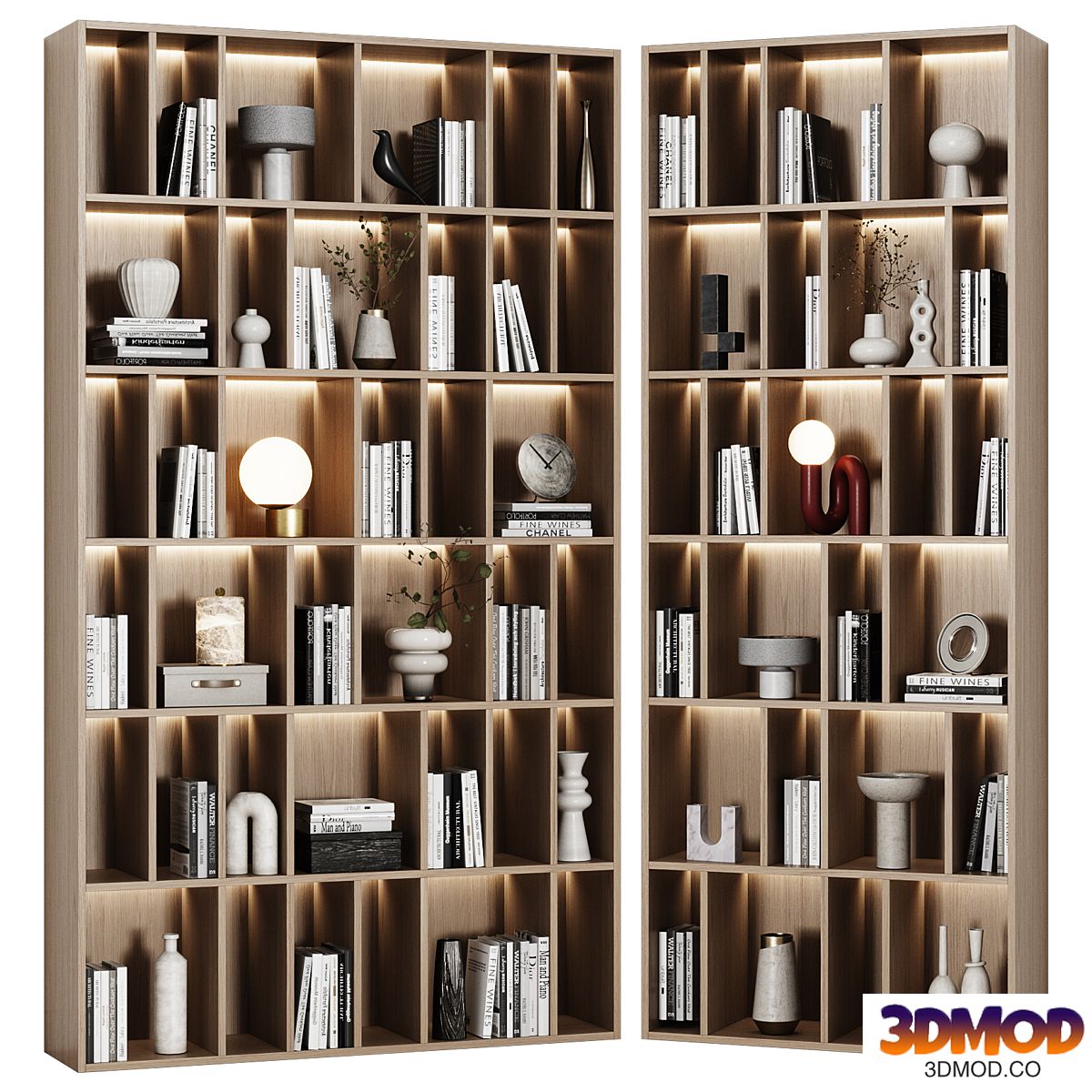 Modular rack in a modern minimalist style 03