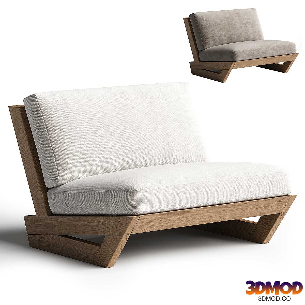 SUNSET TEAK OUTDOOR LOUNGE CHAIR