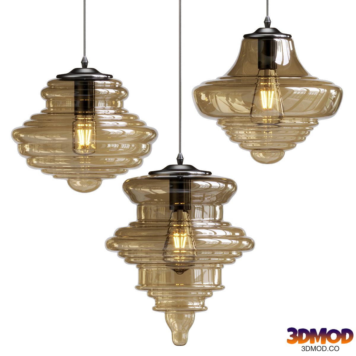 Retro Loft Glass Pendant lamp