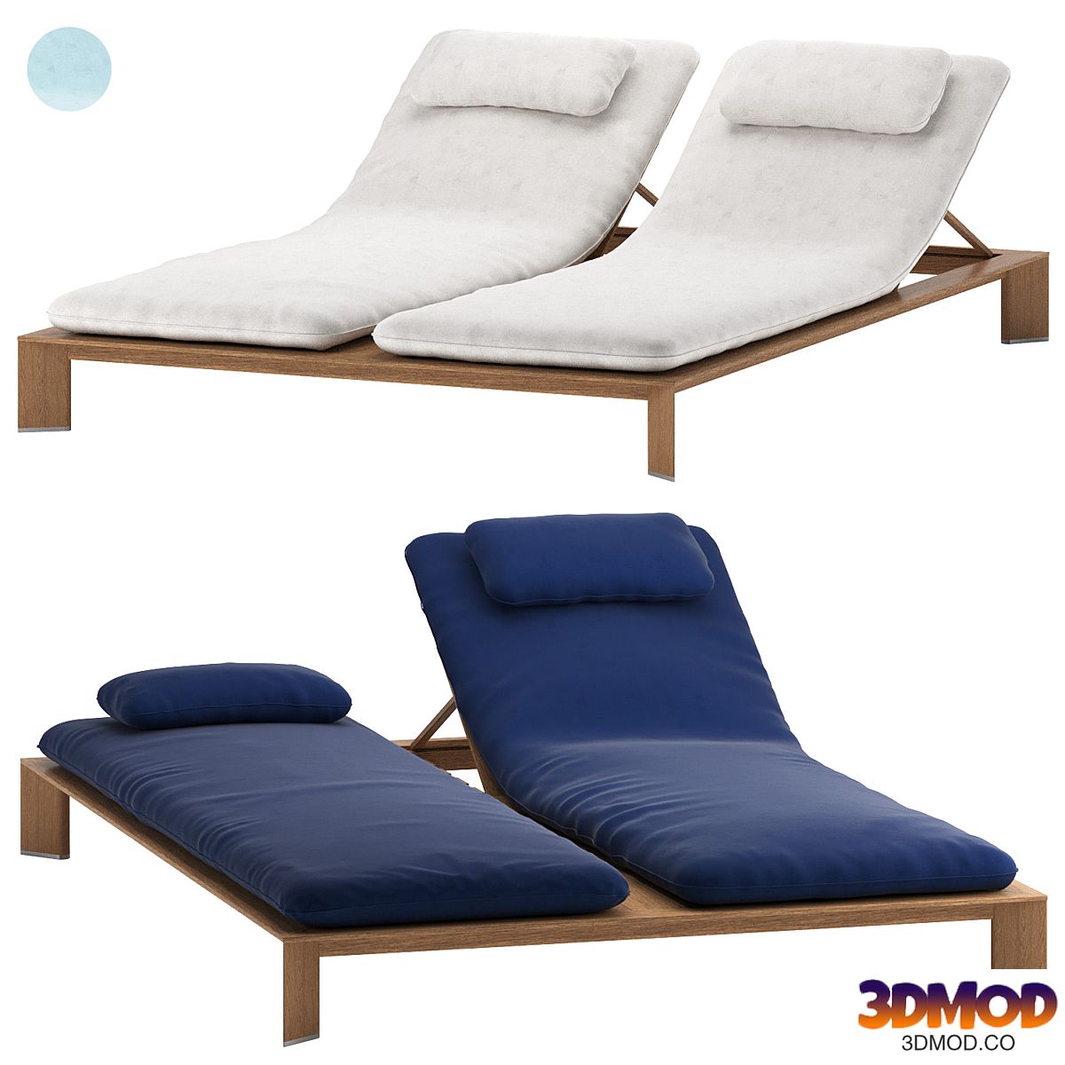 DECKER chaise longue from YAGHTLINE