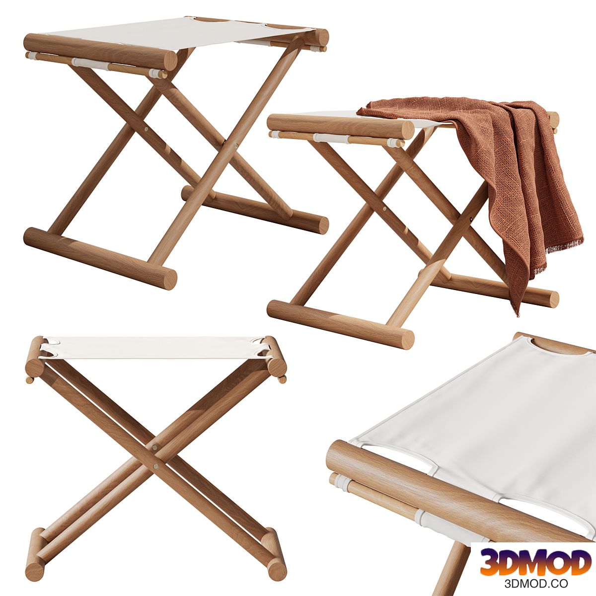 Campo Coastal Outdoor Stool