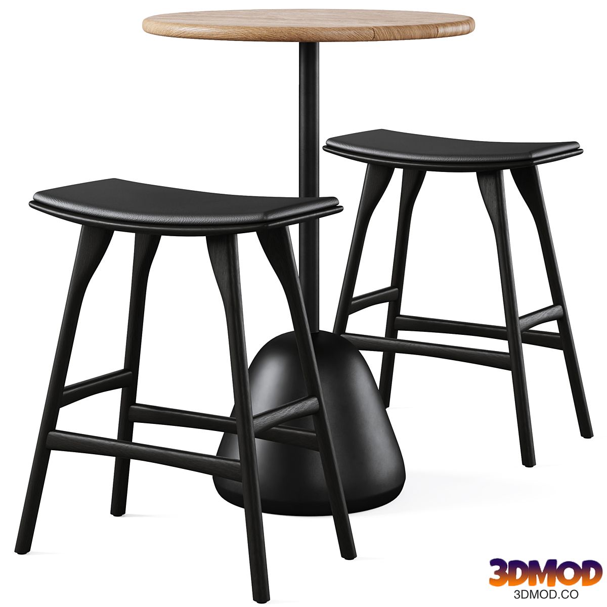 High bar table Saura and bar stool Osso