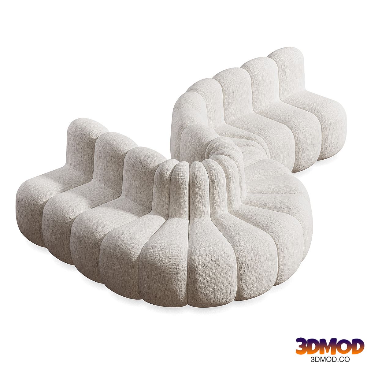 Modular sofa Jagger Dining bouclé