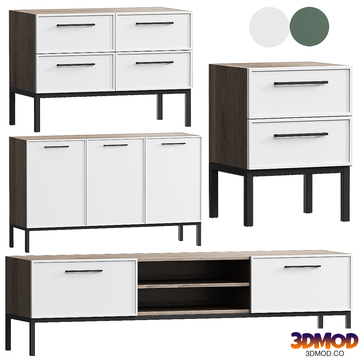 Chest of drawers,Bedside table,TV Nicole
