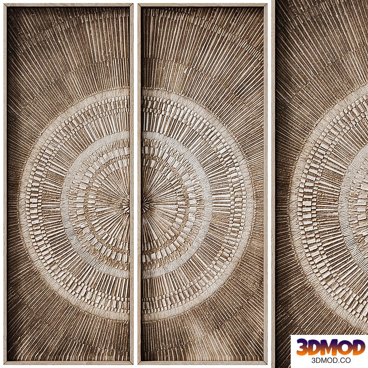 Decorative panel 3D ART RELIEF 88