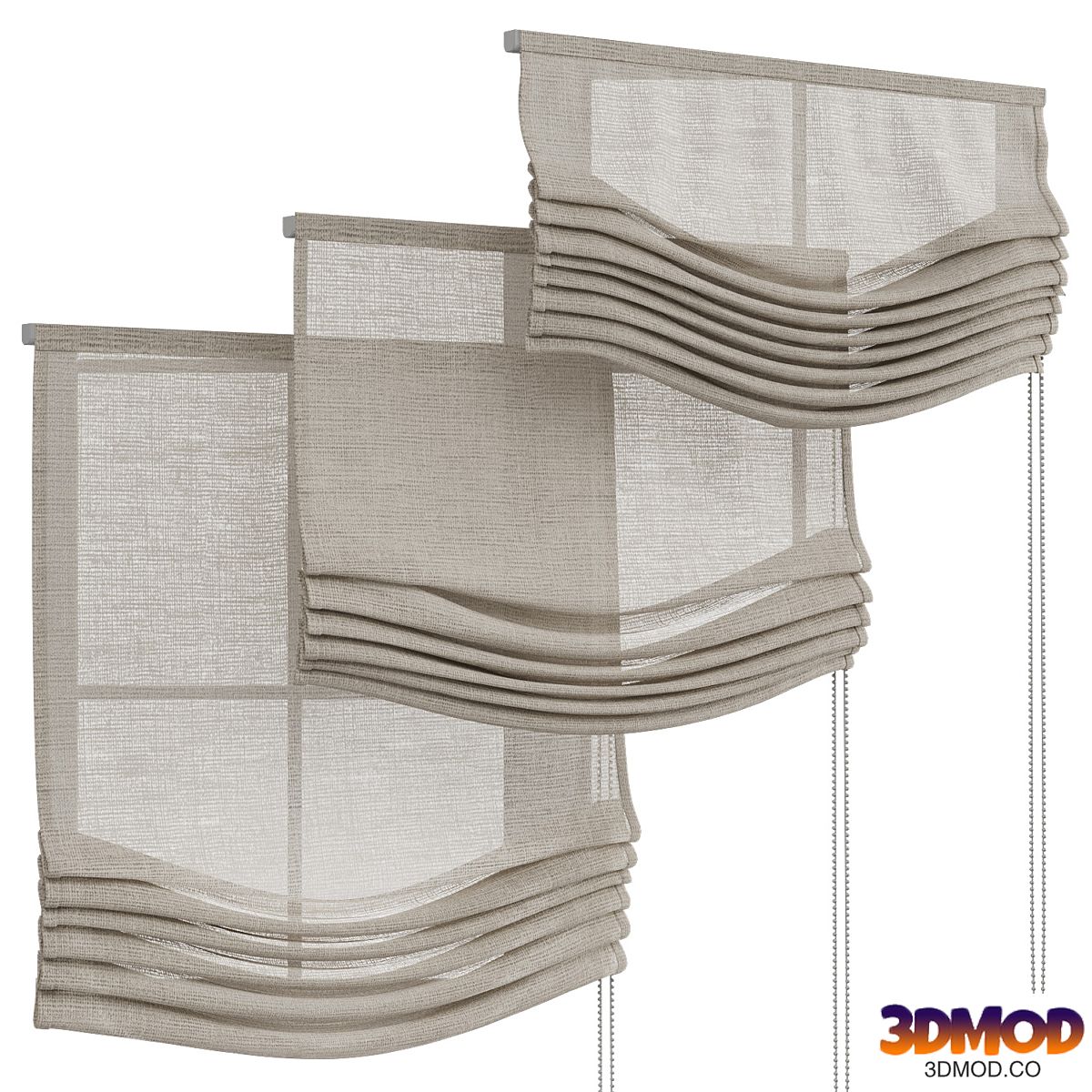 Roman blinds 30 linen