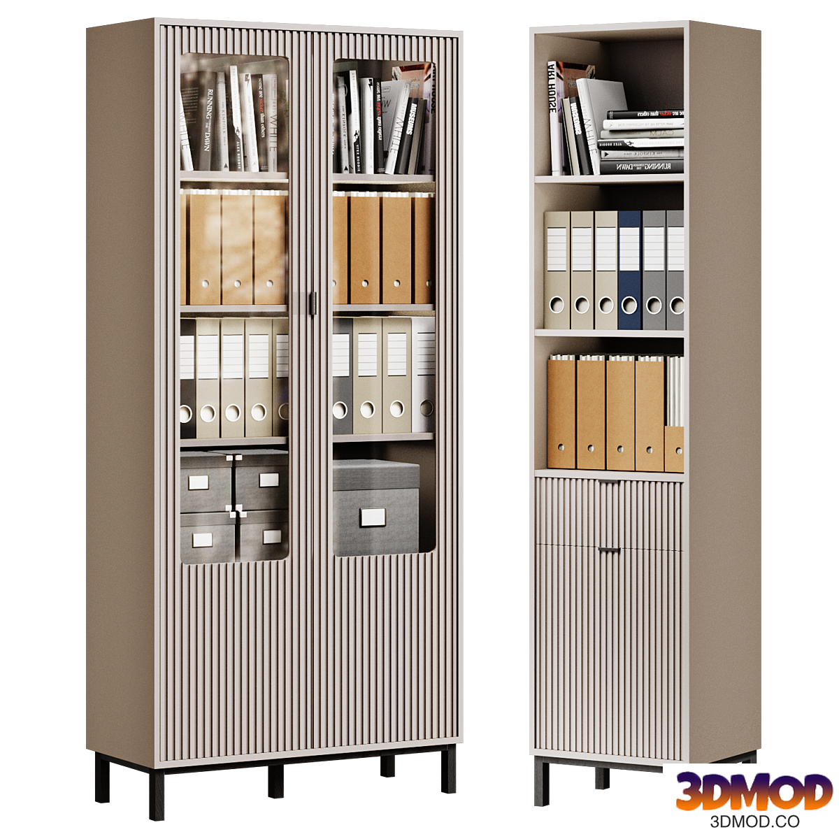 Showcase and rack Treyvis (Trejvis) Divan.ru (office filling)